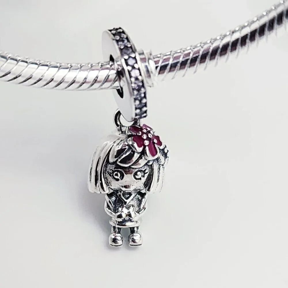 Pandora Flower Girl Sterling Silver Charm